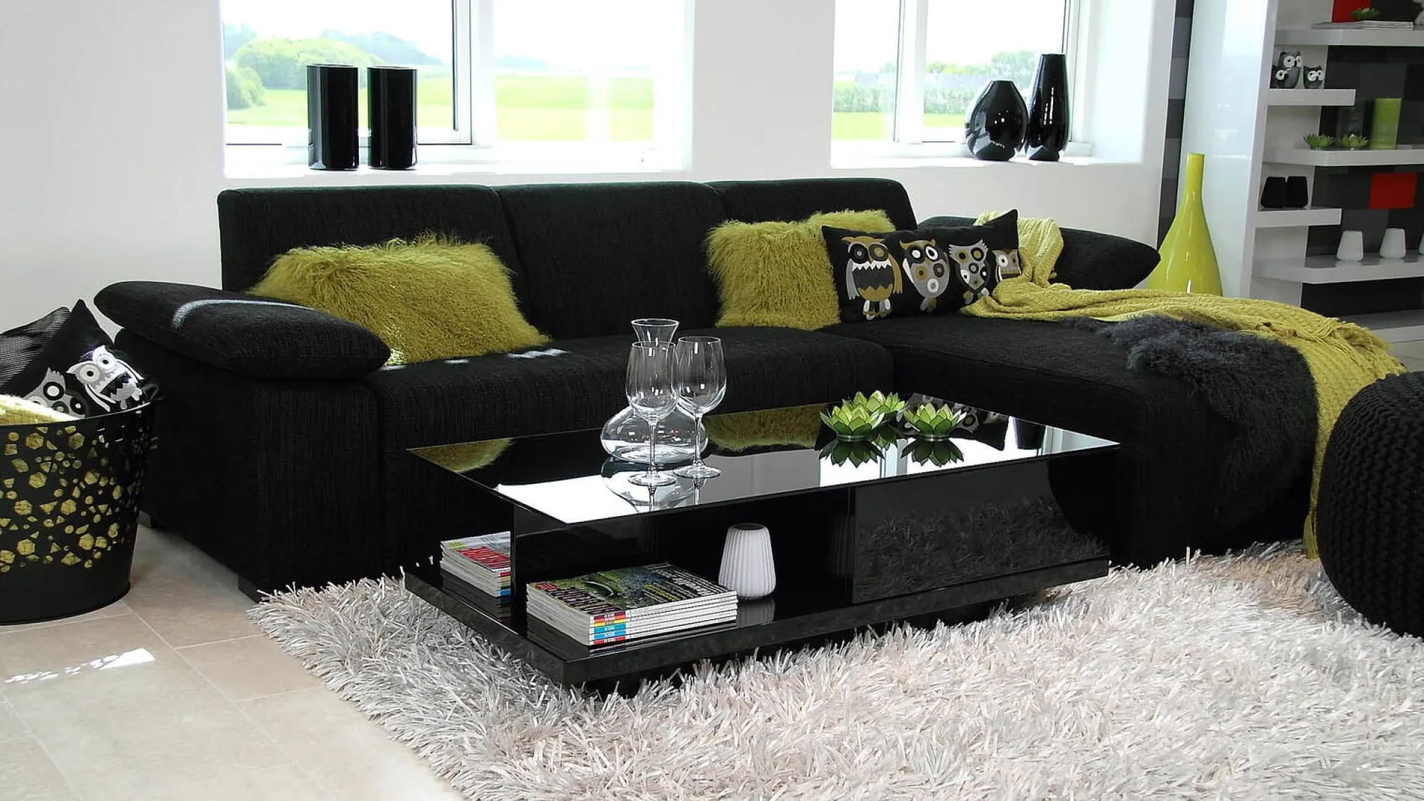 Salontafels^Huisenthuis Salontafel Caminha Hoogglans Zwart