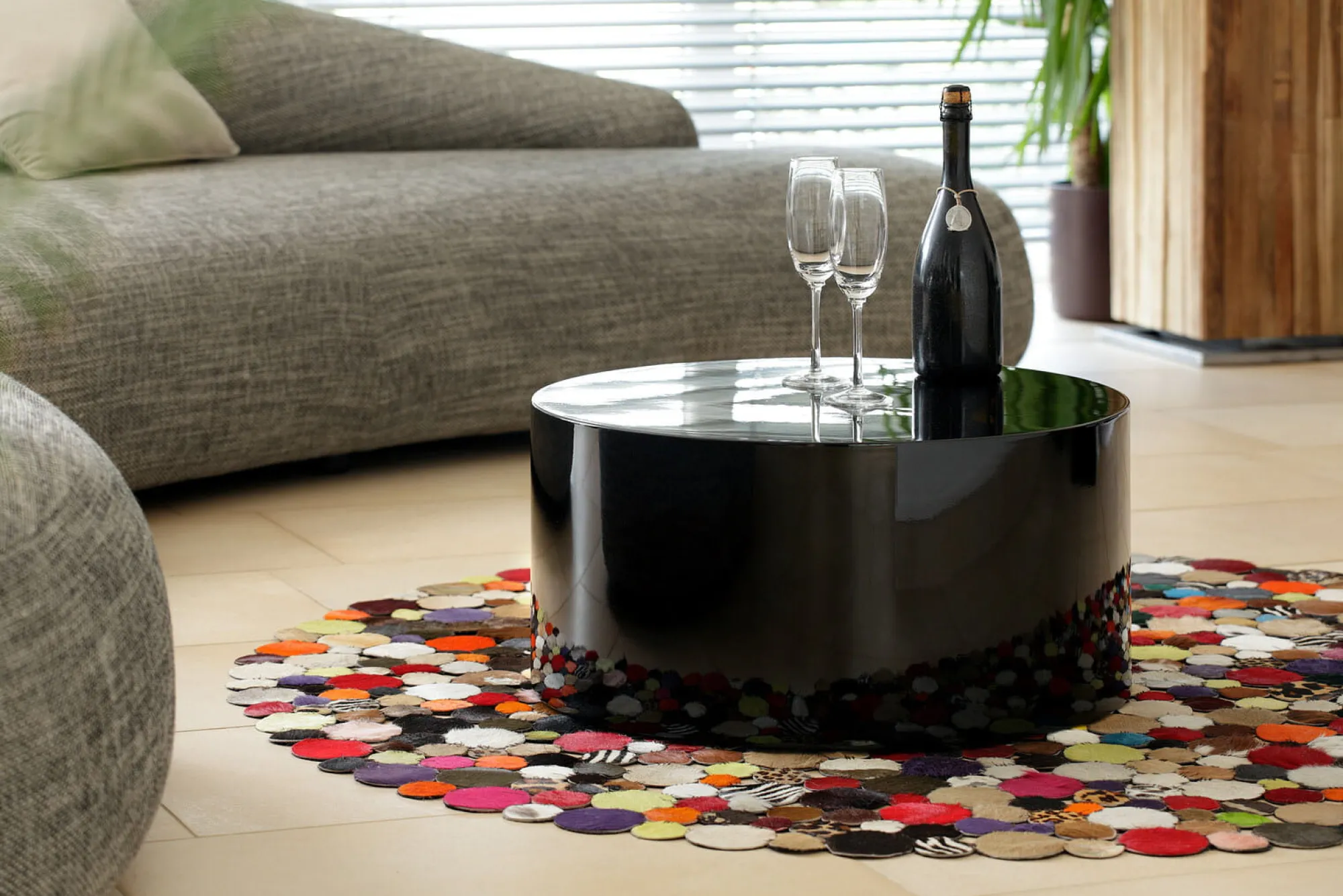 Salontafels^Huisenthuis Salontafel Elvina Hoogglans Zwart