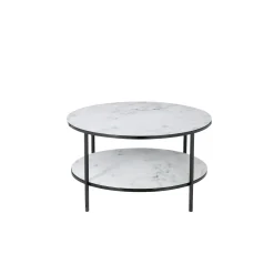 Salontafels^Huisenthuis Salontafel Emine Wit-Zwart