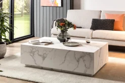 Salontafels^Huisenthuis Salontafel Esma 120x75x35cm Wit
