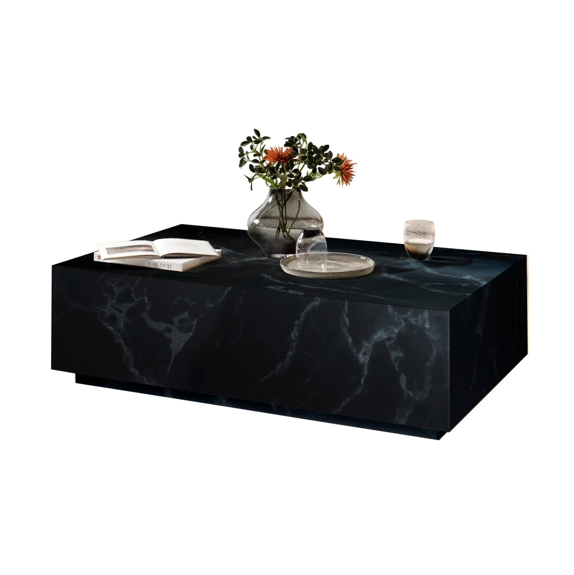 Salontafels^Huisenthuis Salontafel Esma 120x75x35cm Zwart