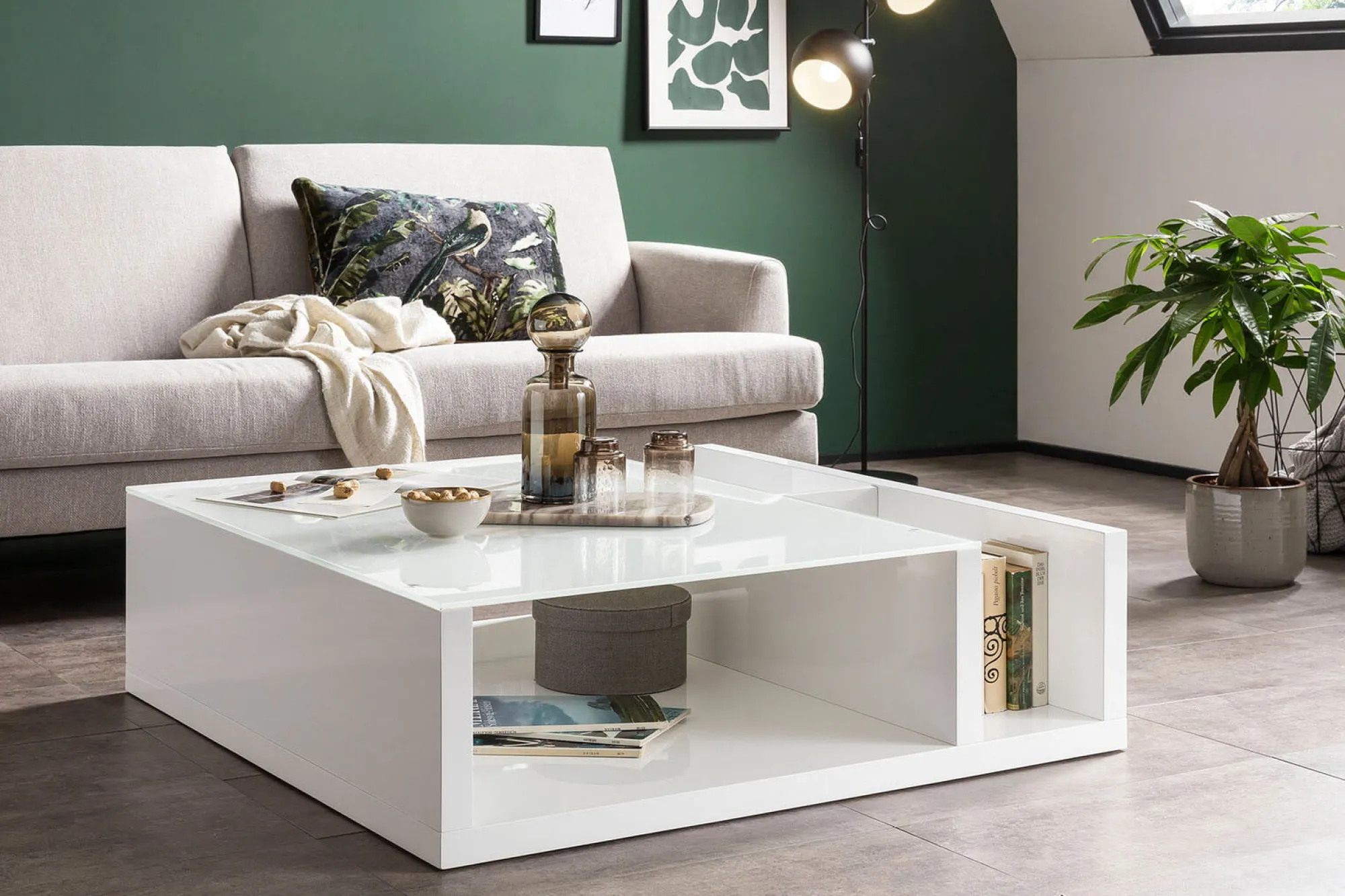 Salontafels^Huisenthuis Salontafel Gemma Wit