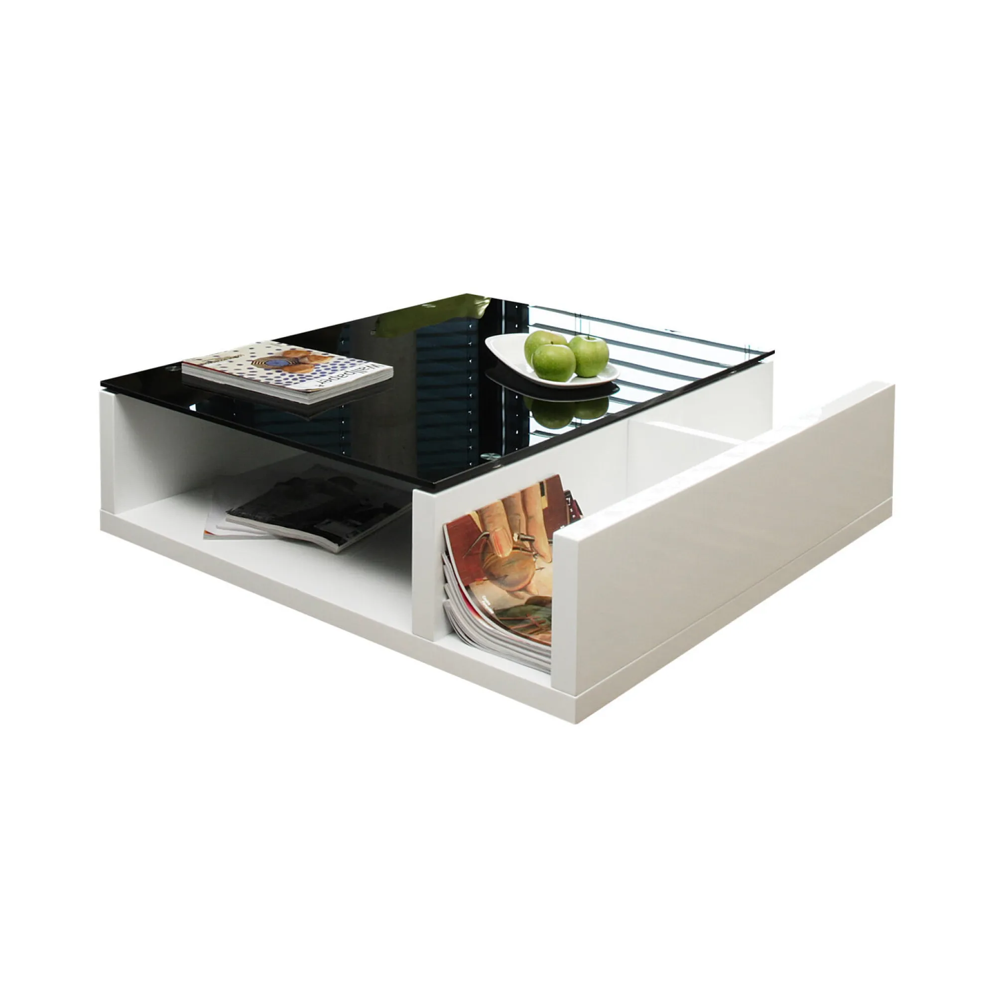 Salontafels^Huisenthuis Salontafel Gemma Zwart-Wit