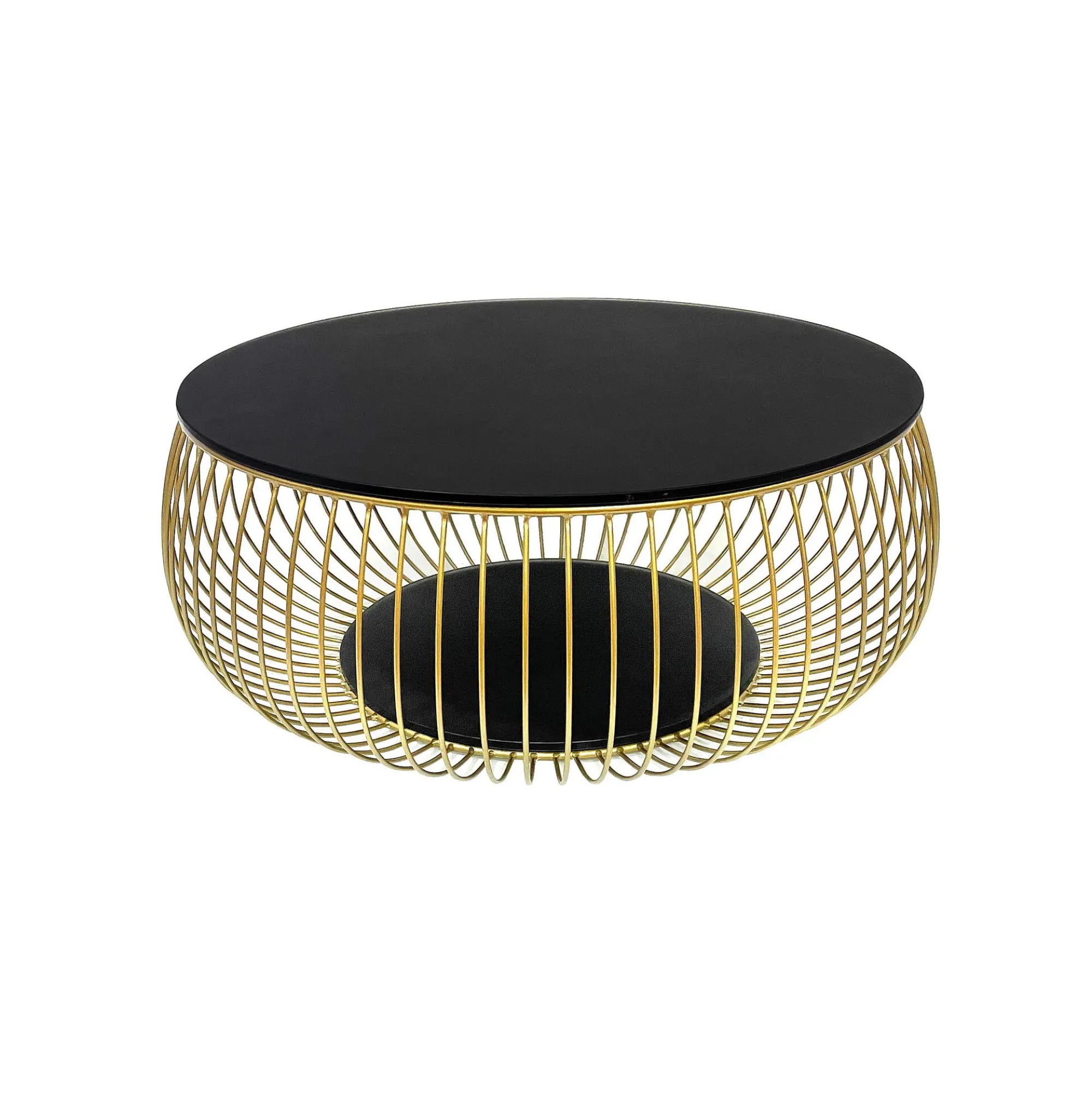 Salontafels^Huisenthuis Salontafel Gitta Zwart- Goud