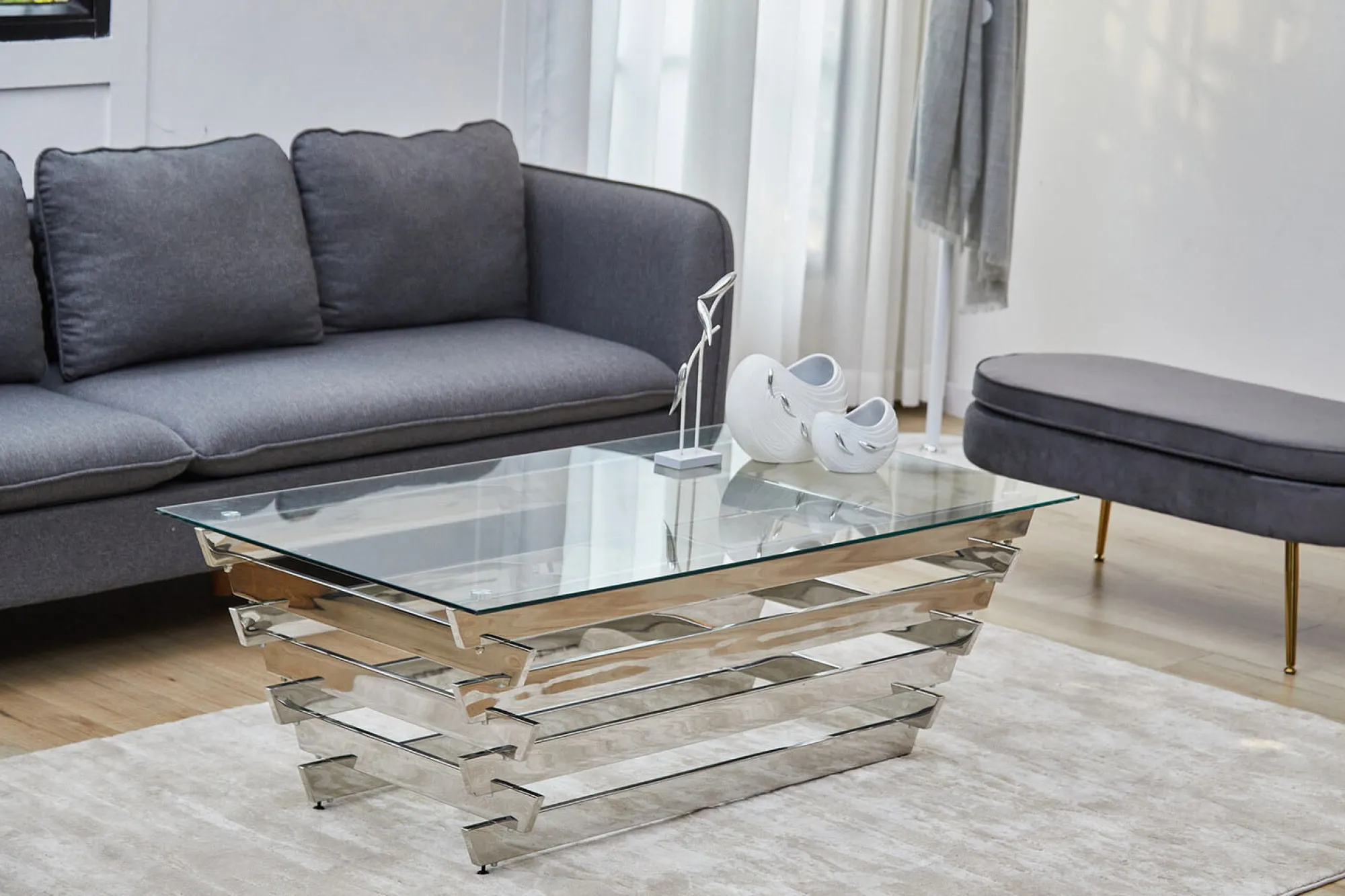 Salontafels^Huisenthuis Salontafel Imme Zilver