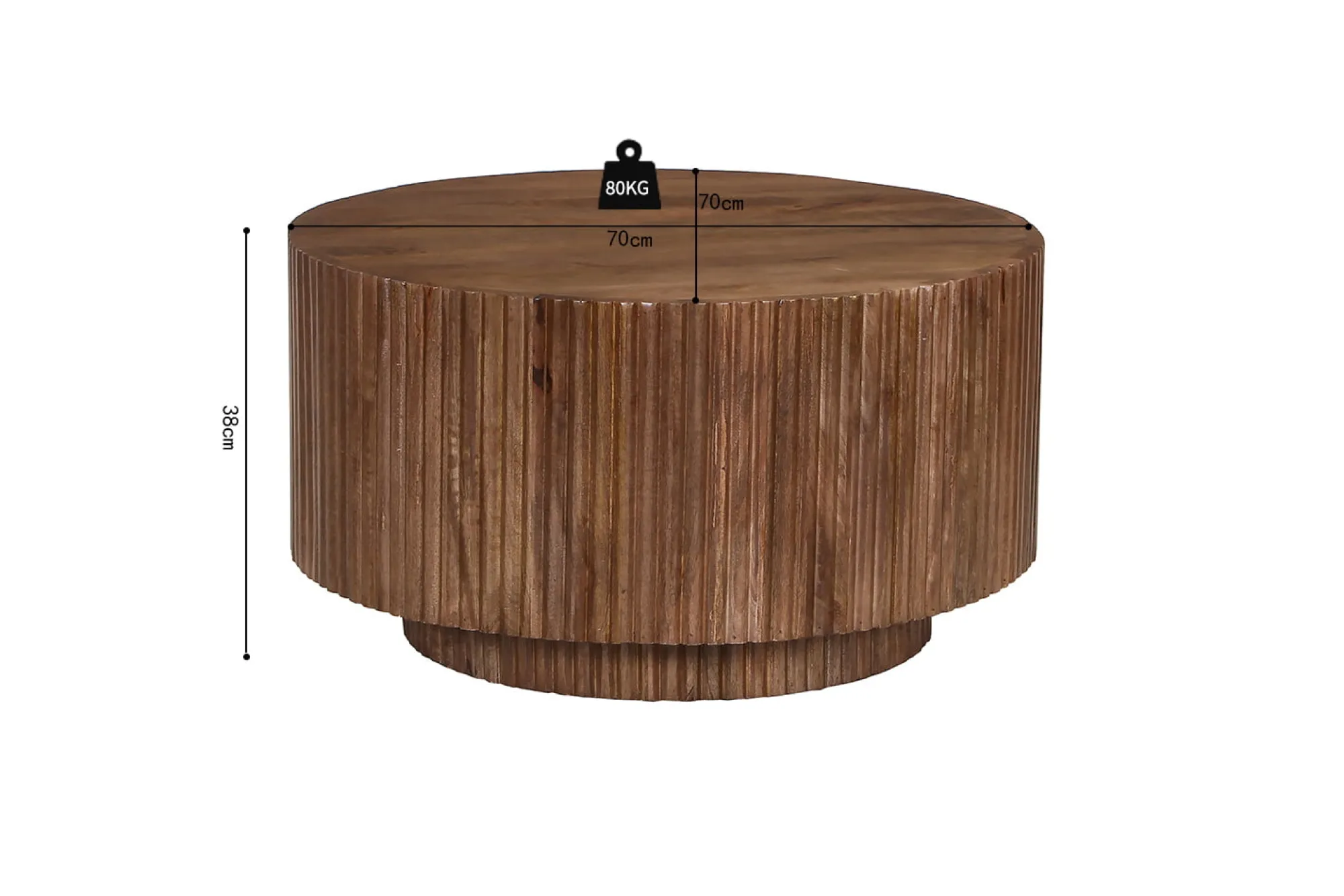 Salontafels^Huisenthuis Salontafel Jeroom Lichtbruin