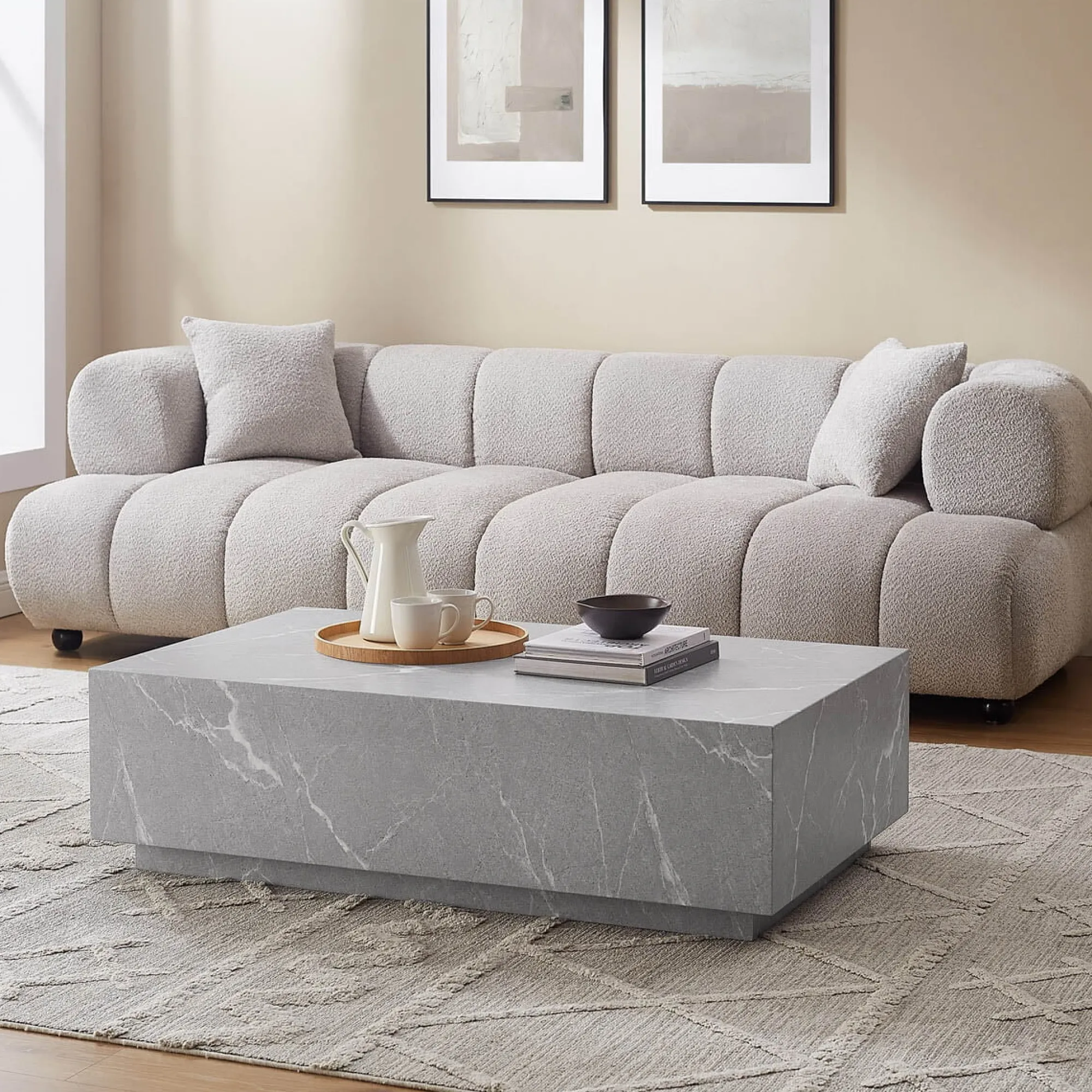 Salontafels^Huisenthuis Salontafel Jip 120x75cm Grijs