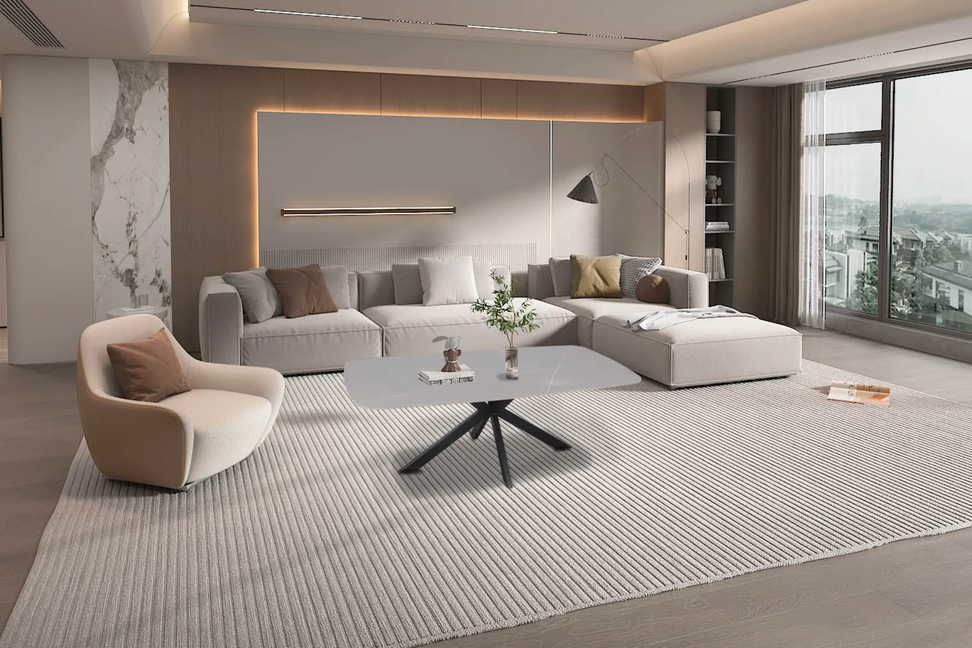Salontafels^Huisenthuis Salontafel Jody Grijs