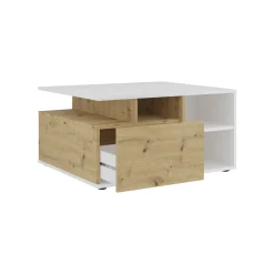Salontafels^Huisenthuis Salontafel Jose Wit Artisan Eiken