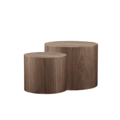 Salontafels^Huisenthuis Salontafel Kenia – Set van 2 Walnoot