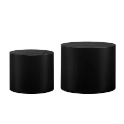 Salontafels^Huisenthuis Salontafel Kenia – Set van 2 Zwart