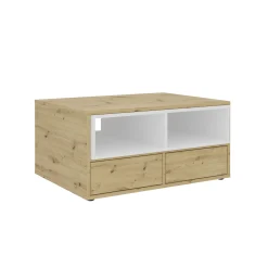 Salontafels^Huisenthuis Salontafel Kolyma Eiken Wit