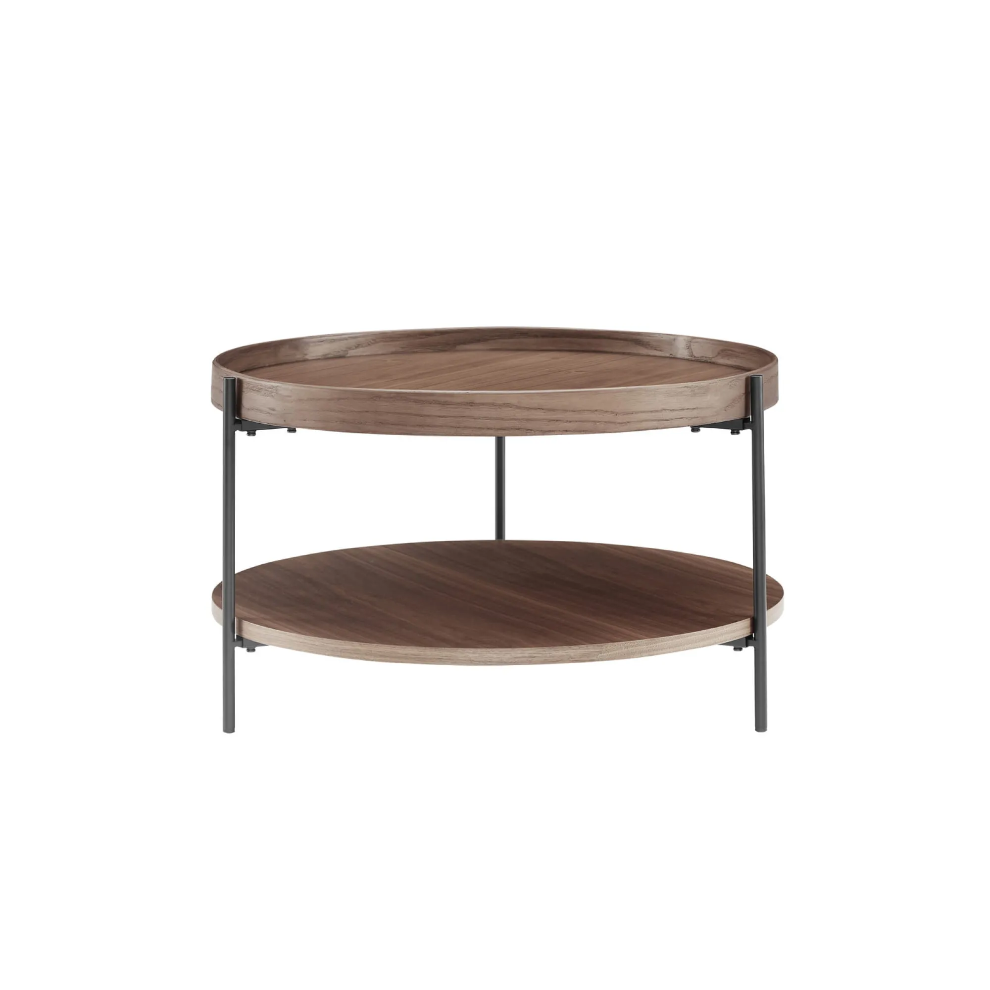 Salontafels^Huisenthuis Salontafel Kyoto – Set van 2 Walnoot