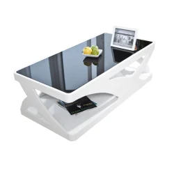 Salontafels^Huisenthuis Salontafel Marbella Zwart-Wit