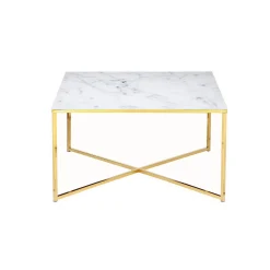 Salontafels^Huisenthuis Salontafel Nuray Wit-Goud