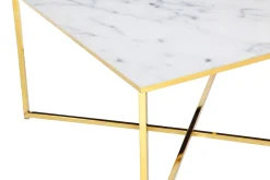 Salontafels^Huisenthuis Salontafel Nuray Wit-Goud