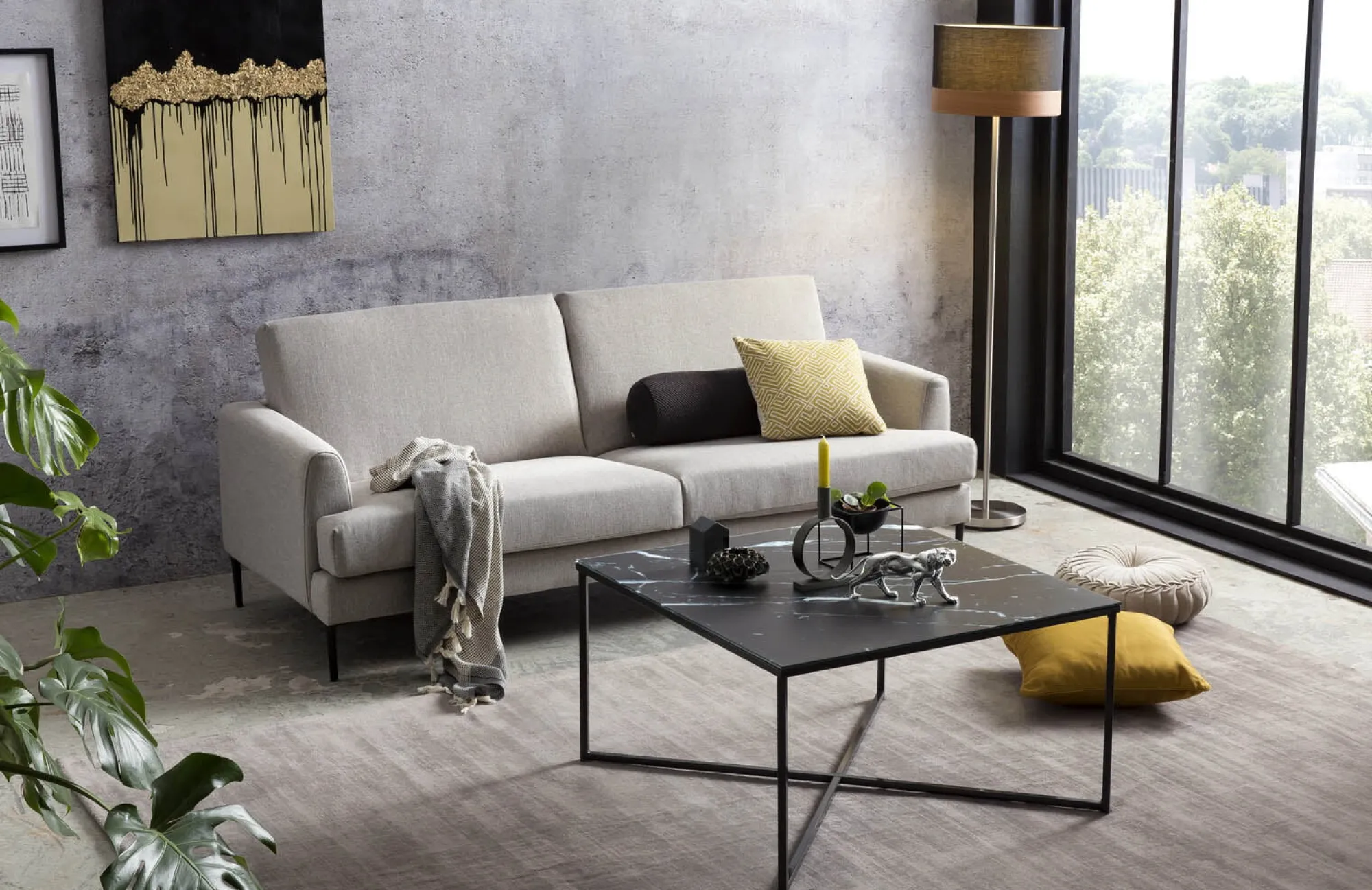 Salontafels^Huisenthuis Salontafel Nuray Zwart