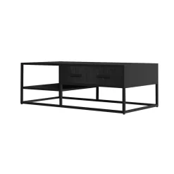 Salontafels^Huisenthuis Salontafel Otis Zwart 120 cm