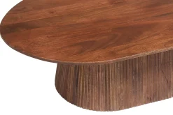 Salontafels^Huisenthuis Salontafel River Ovaal 120 cm Lichtbruin