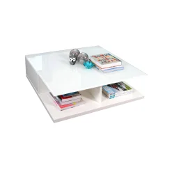 Salontafels^Huisenthuis Salontafel Sabrosa Hoogglans Wit