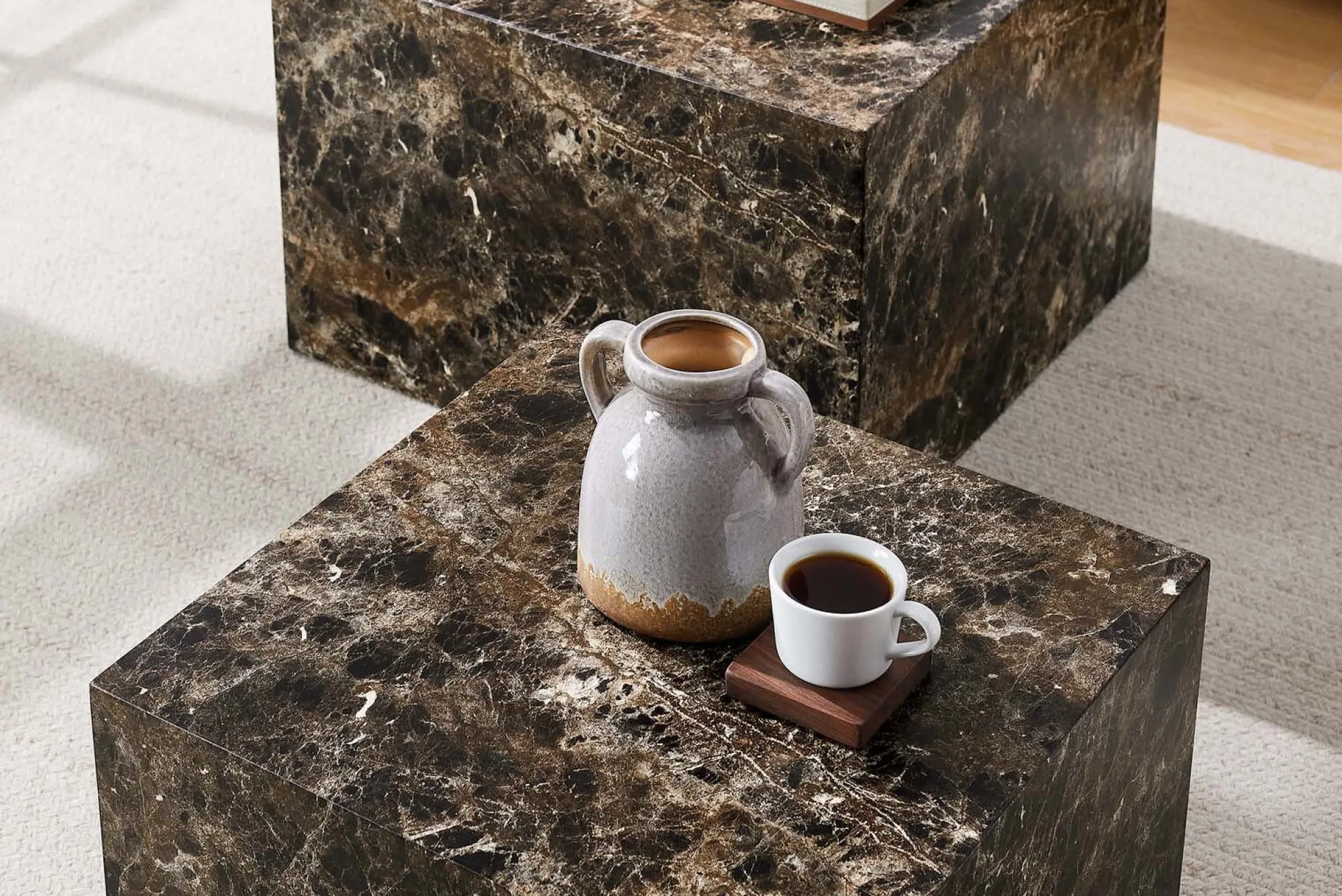 Salontafels^Huisenthuis Salontafel Salween Vierkant – Set van 2
