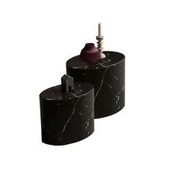 Salontafels^Huisenthuis Salontafel set Esma rond Zwart