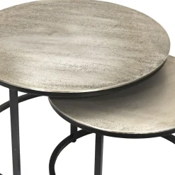 Salontafels^Huisenthuis Salontafel set Tuana Zilver