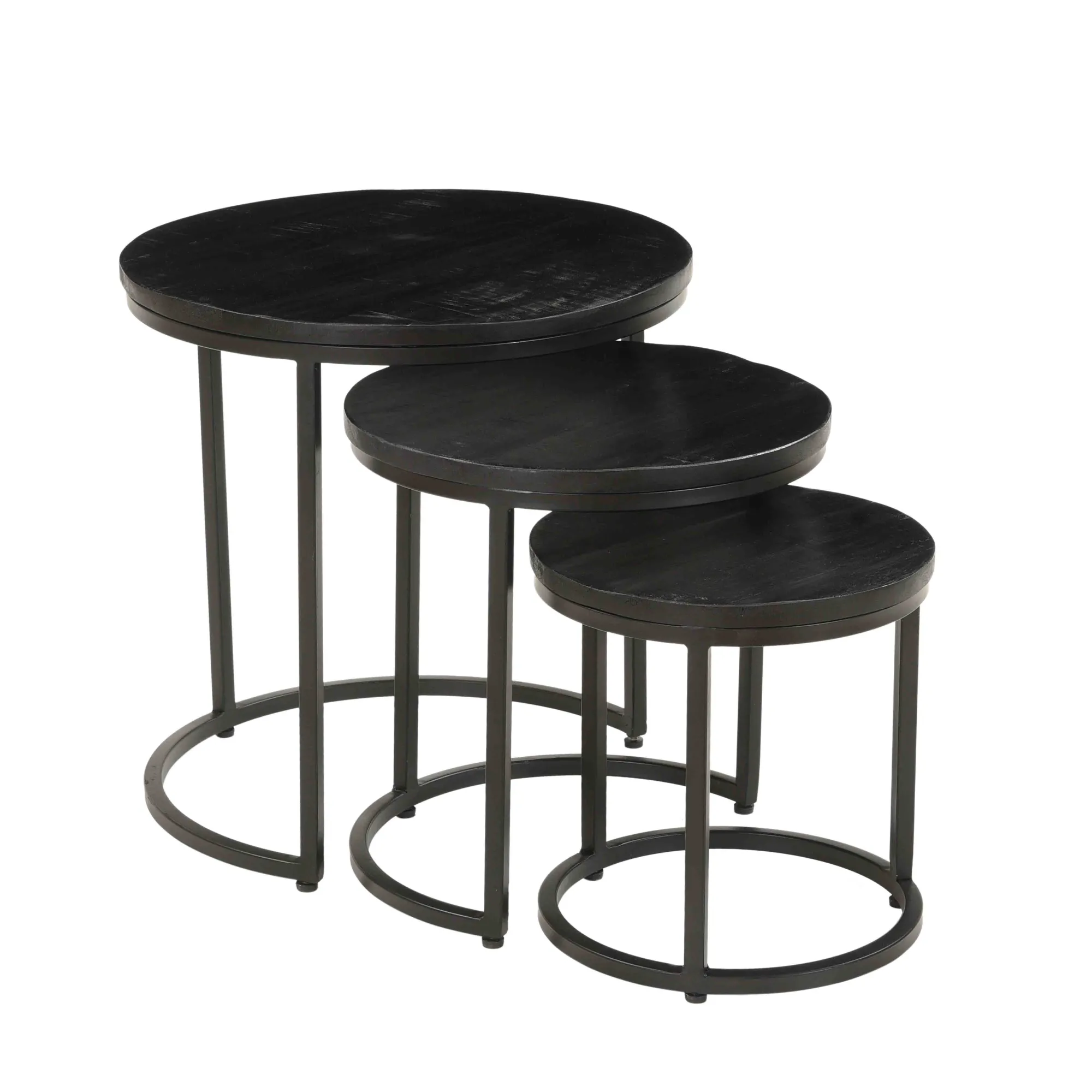 Salontafels^Huisenthuis Salontafel set Vienna Zwart