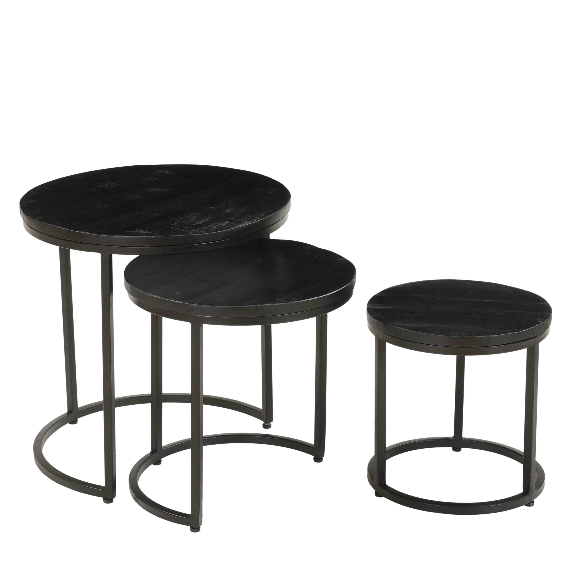 Salontafels^Huisenthuis Salontafel set Vienna Zwart