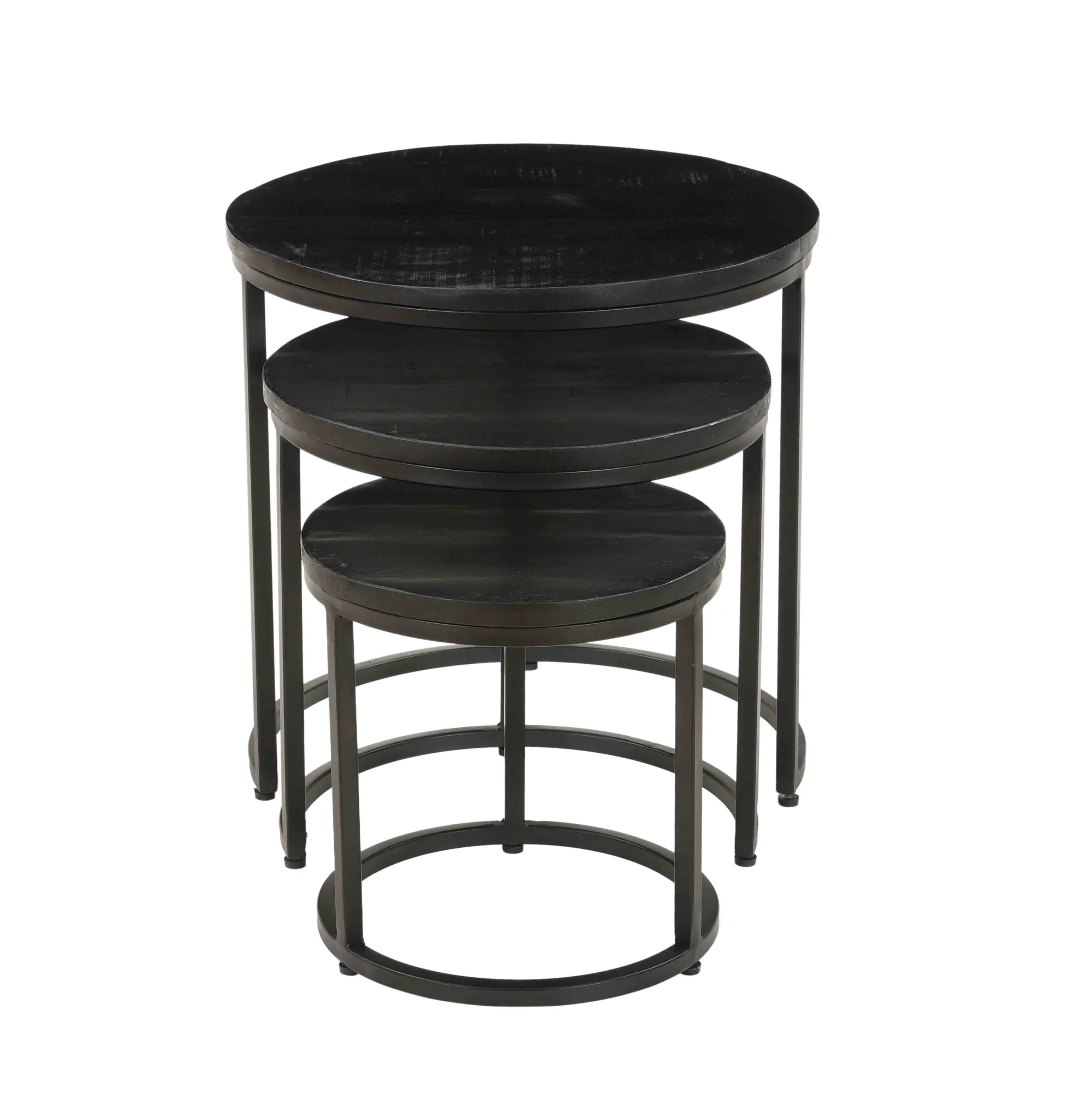 Salontafels^Huisenthuis Salontafel set Vienna Zwart