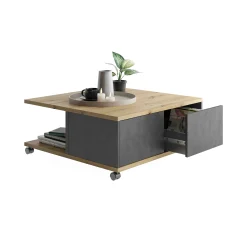 Salontafels^Huisenthuis Salontafel Vince Artisan Eiken