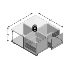 Salontafels^Huisenthuis Salontafel Vince Wit