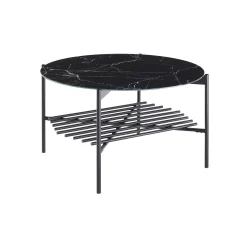 Salontafels^Huisenthuis Salontafel Wolga Zwart 84 cm