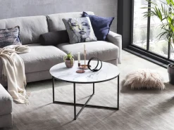 Salontafels^Huisenthuis Salontafel Yasmin Wit-Zwart