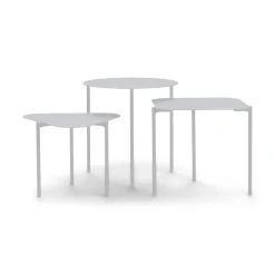 Bijzettafels^Huisenthuis Salontafelset Jewel Grijs