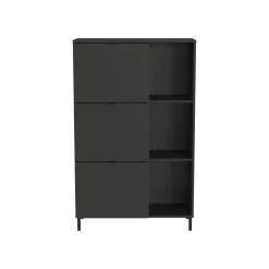 Schoenenkasten^Huisenthuis Schoenenkast Archie Grafiet 85 cm