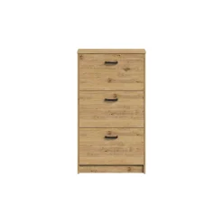 Schoenenkasten^Huisenthuis Schoenenkast Delphine 104 cm Artisan Eiken