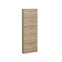 Schoenenkasten^Huisenthuis Schoenenkast Delphine 168 cm Eiken