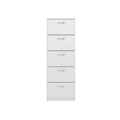 Schoenenkasten^Huisenthuis Schoenenkast Delphine 168 cm Wit