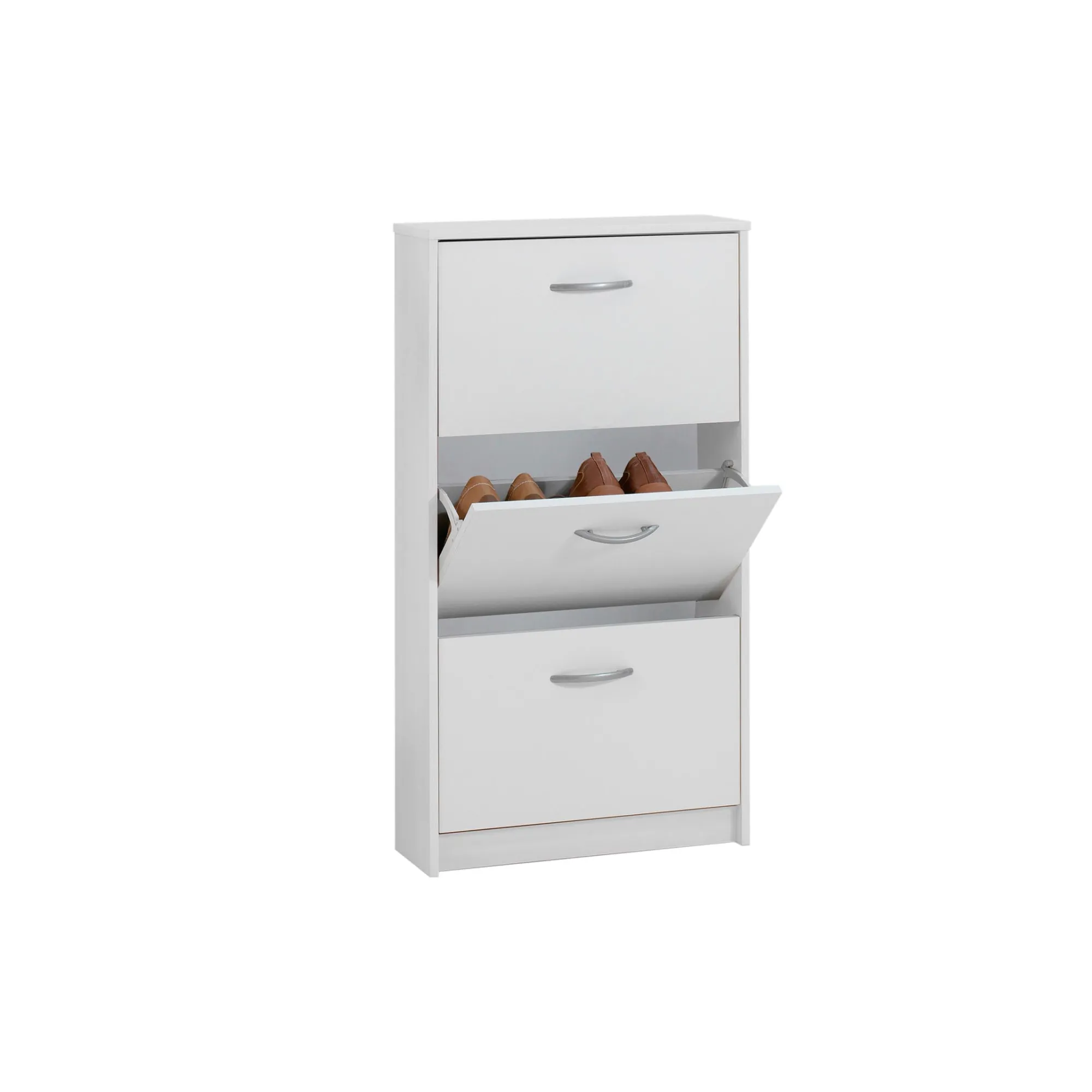 Schoenenkasten^Huisenthuis Schoenenkast Delphine 104 cm Wit