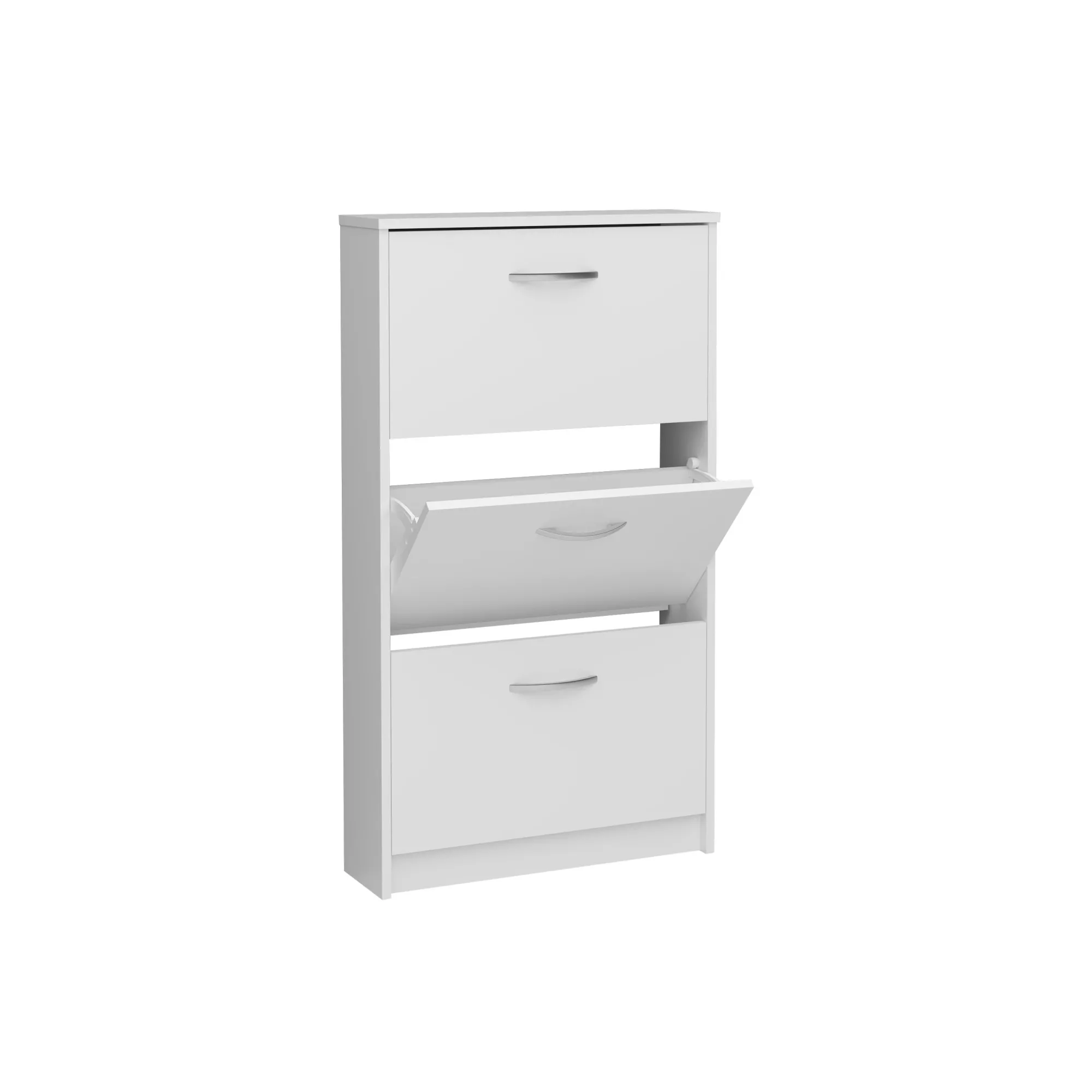 Schoenenkasten^Huisenthuis Schoenenkast Delphine 104 cm Wit