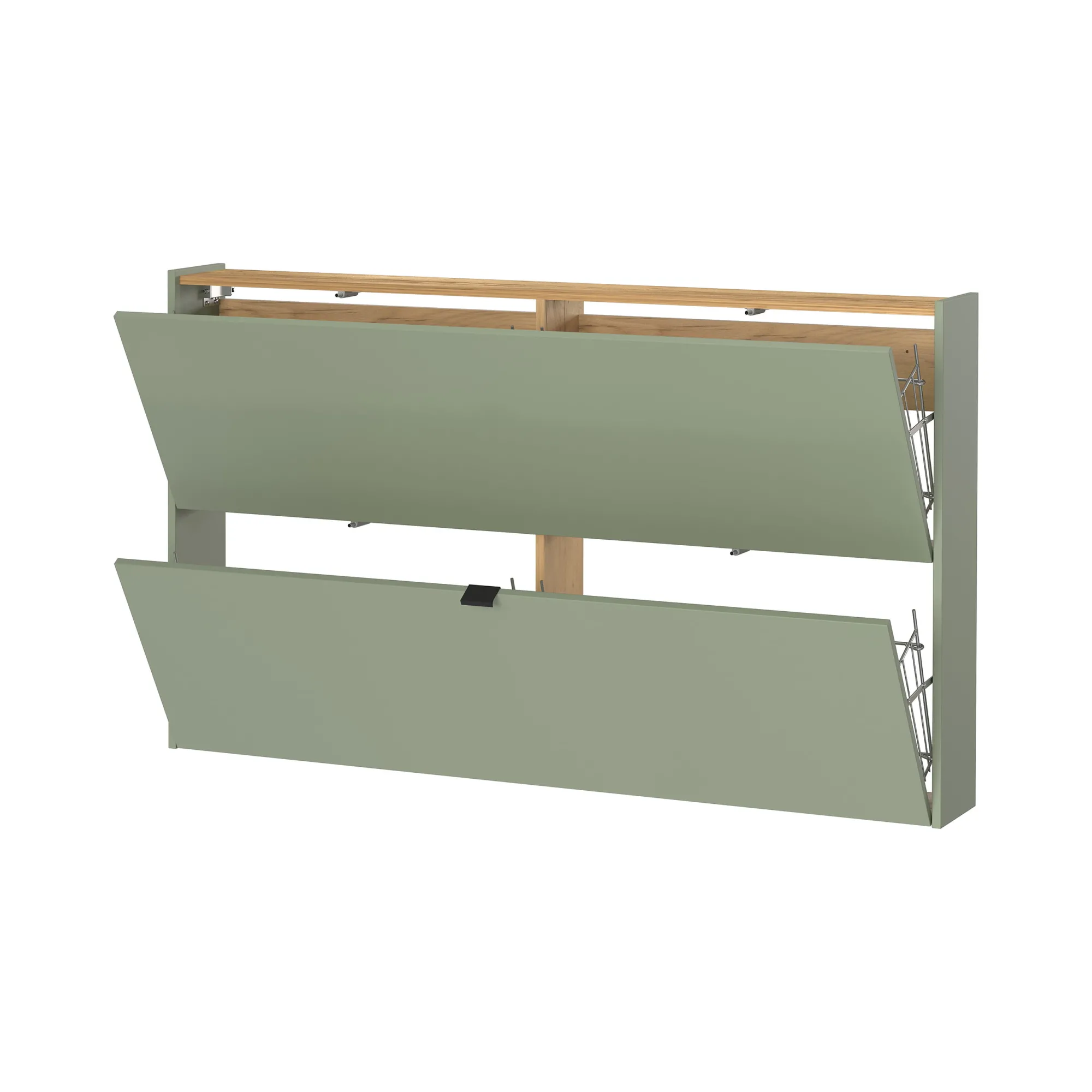 Schoenenkasten^Huisenthuis Schoenenkast Eleonore 140 cm Groen