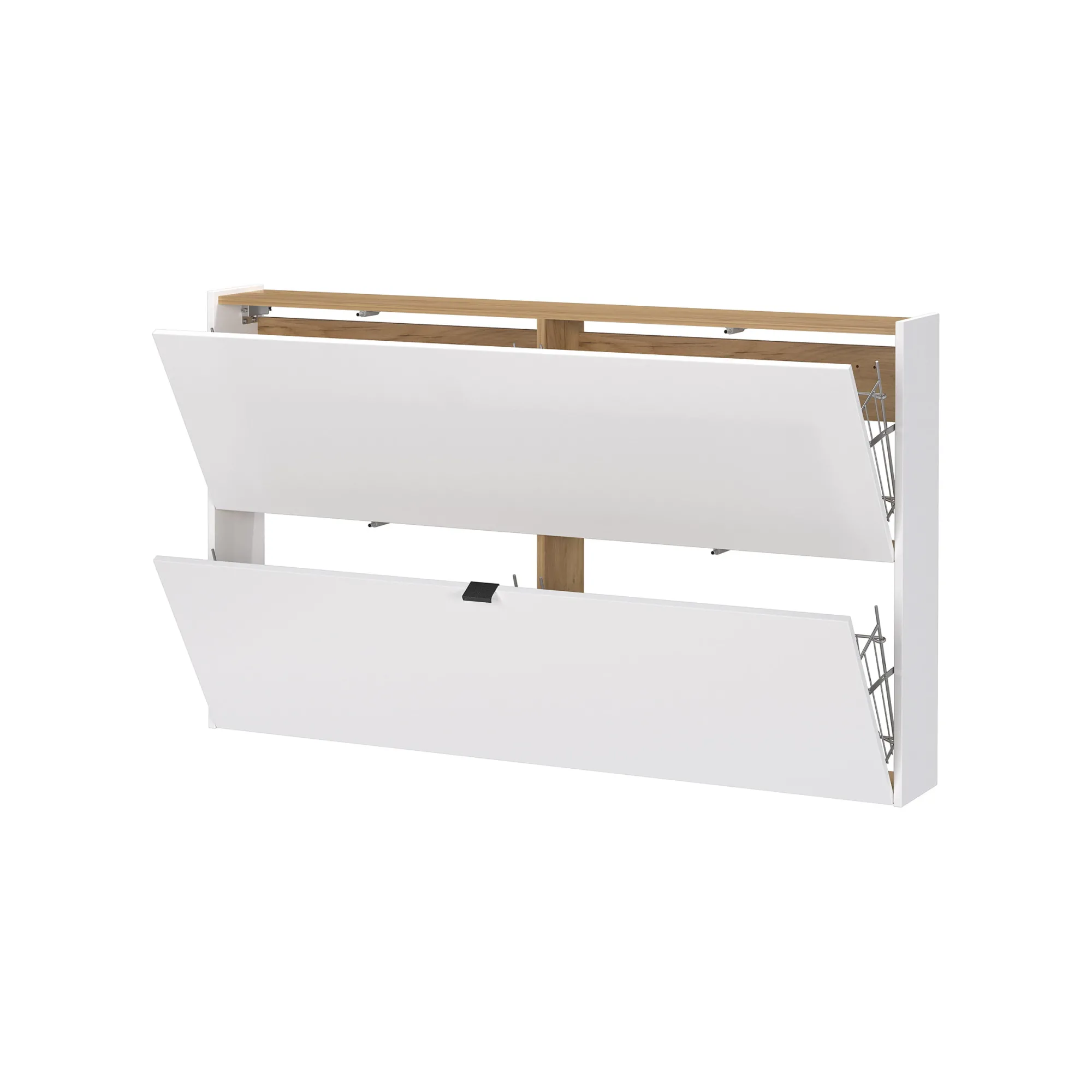 Schoenenkasten^Huisenthuis Schoenenkast Eleonore 140 cm Wit