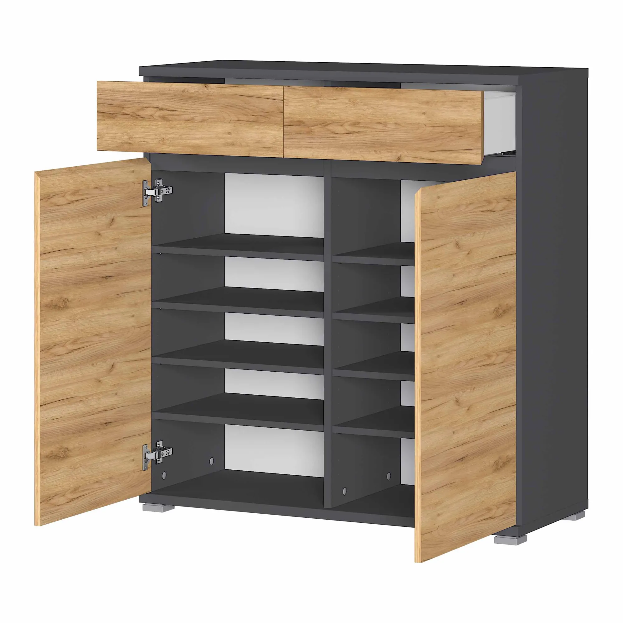 Schoenenkasten^Huisenthuis Schoenenkast Lazio Eiken