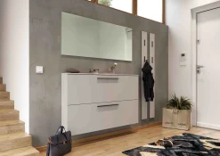 Schoenenkasten^Huisenthuis Schoenenkast Nicole 140×85 cm Lichtgrijs