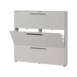 Schoenenkasten^Huisenthuis Schoenenkast Nicole 140×131 cm Lichtgrijs