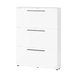 Schoenenkasten^Huisenthuis Schoenenkast Nicole 100×131 cm Wit