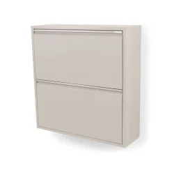 Schoenenkasten^Huisenthuis Schoenenkast Oscar-2 Taupe
