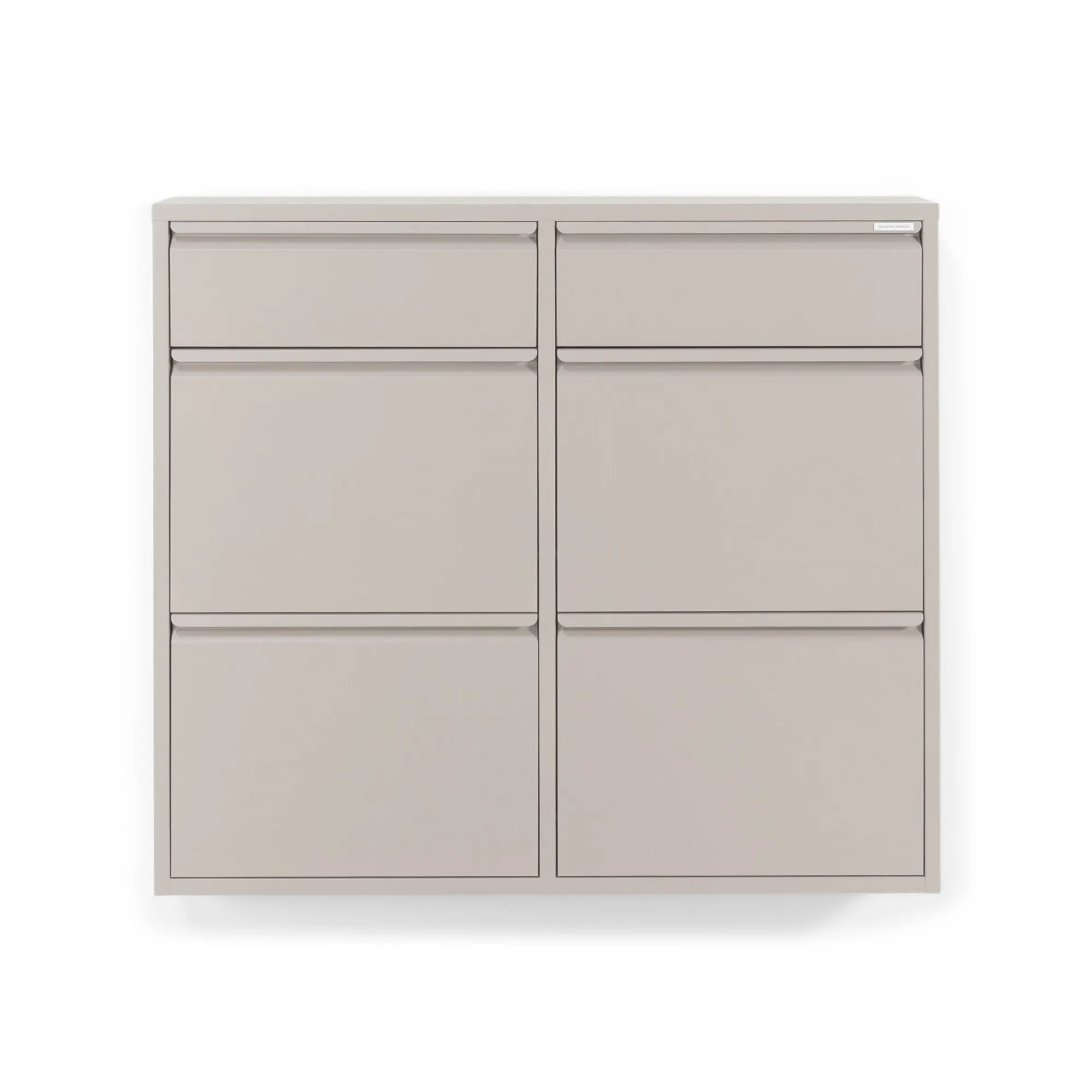 Schoenenkasten^Huisenthuis Schoenenkast Oscar-6 Taupe