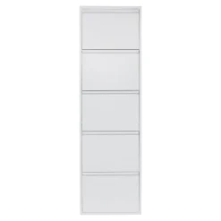 Schoenenkasten^Huisenthuis Schoenenkast Oscar-5 Wit